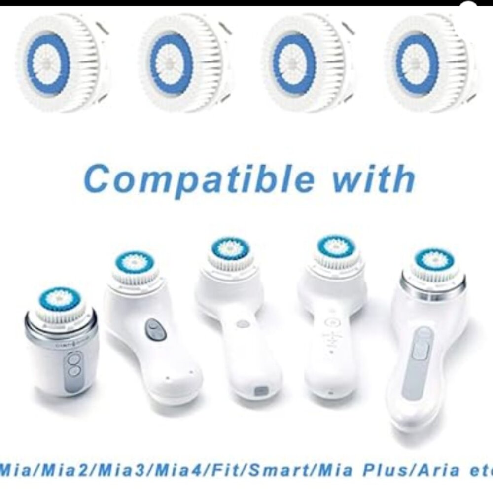 (4) Count of Mia Replacement - Generic Brushes for FACIAL CLEANSER